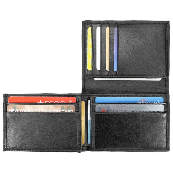 Bifold Leather Wallet for Men - Picture 3 of 10